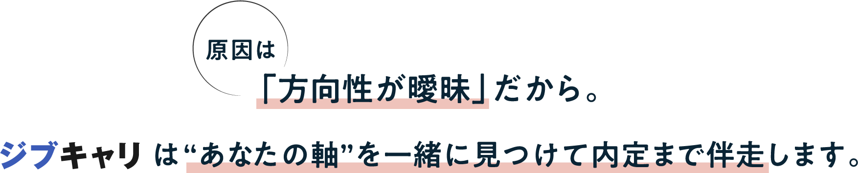 原因は方向性が曖昧だから。あなたの軸を一緒に見つけて内定まで伴走します。